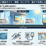 【プロ向け】屋外サイネージの「輝度(cd/m²)」選びで失敗しない！昼間でも見える適正スペックとカンデラ解説