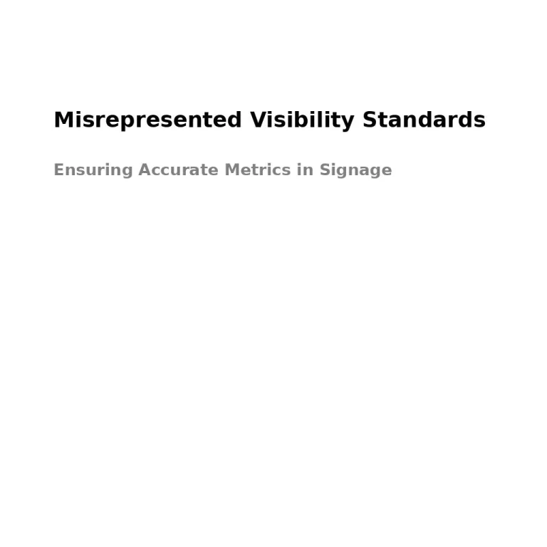 visibility standards signage