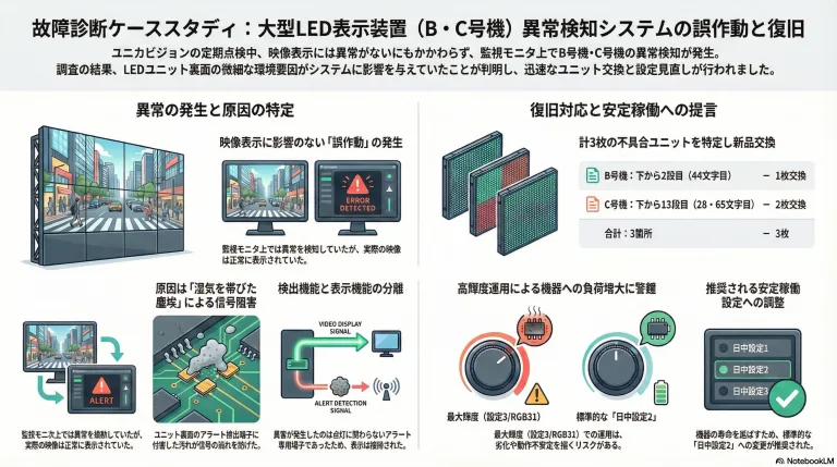 故障診断ケーススタディ:大型LED表示装置(B・C号機)異常検知システムの誤作動と復旧 11 unnamed 4