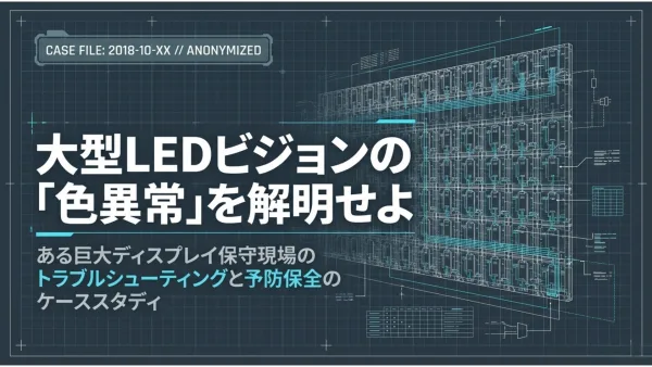 巨大LEDビジョンの故障から学ぶ:電源と冷却が支える「表示の裏側」 1 巨大LEDビジョンの故障から学ぶ:電源と冷却が支える「表示の裏側」