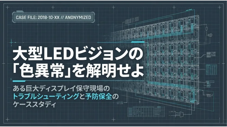 巨大LEDビジョンの故障から学ぶ:電源と冷却が支える「表示の裏側」 7 1 1