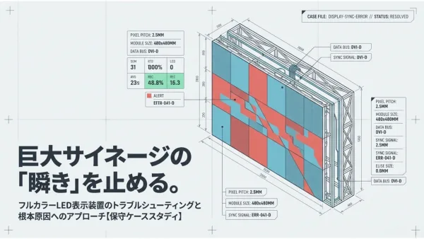 大型映像装置における光伝送系不具合の発生および復旧プロセス 2 大型映像装置における光伝送系不具合の発生および復旧プロセス