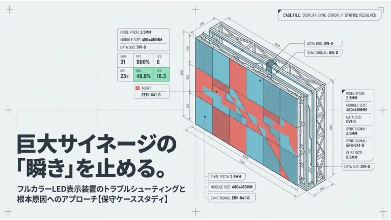 大型映像装置における光伝送系不具合の発生および復旧プロセス 8 1